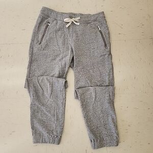 Gap Heather Gray Tapered Relaxed Fit Joggers with Drawstring Women's Size Small